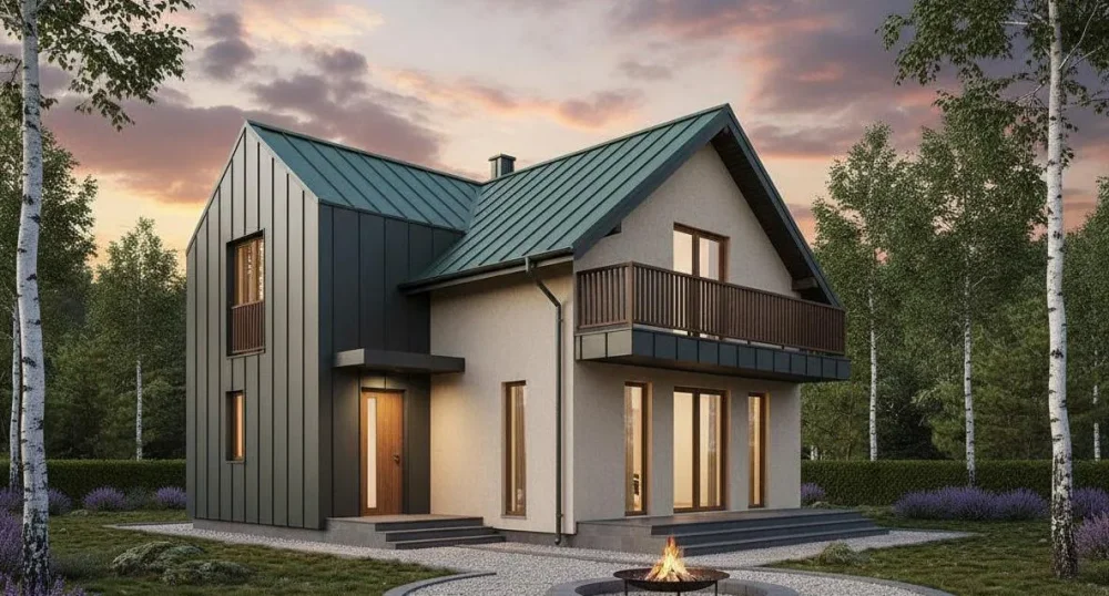 Проект Двухэтажный дом 6 на 14, 110 м2