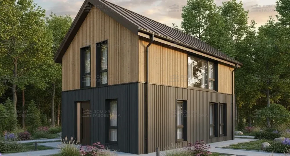 Проект Двухэтажный дом 11 на 8, 106 м2