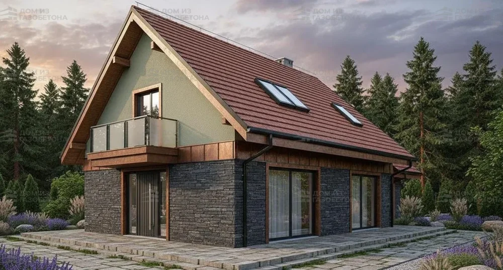 Проект Двухэтажный дом 15 на 9, 176 м2