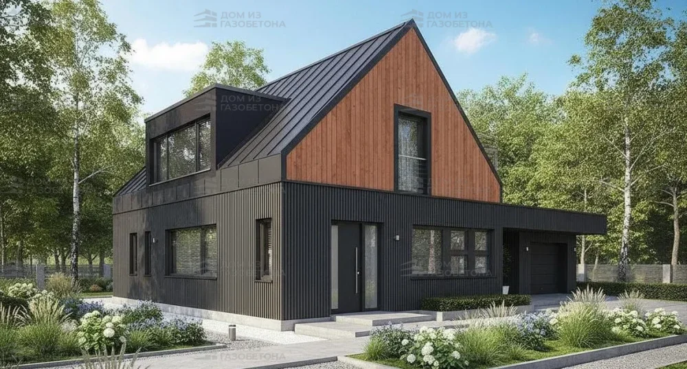 Проект Двухэтажный дом 16 на 13, 208 м2