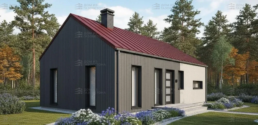 Проект Одноэтажный дом 9 на 13, 89 м2