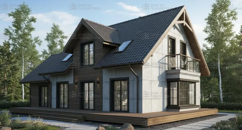 Проект Двухэтажный дом 16 на 10, 176 м2