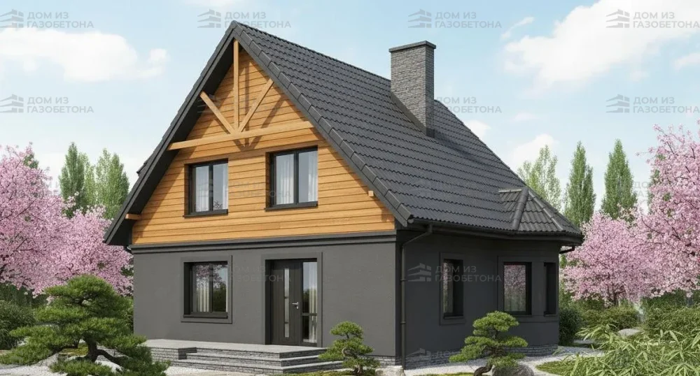 Проект Двухэтажный дом 11 на 12, 124 м2