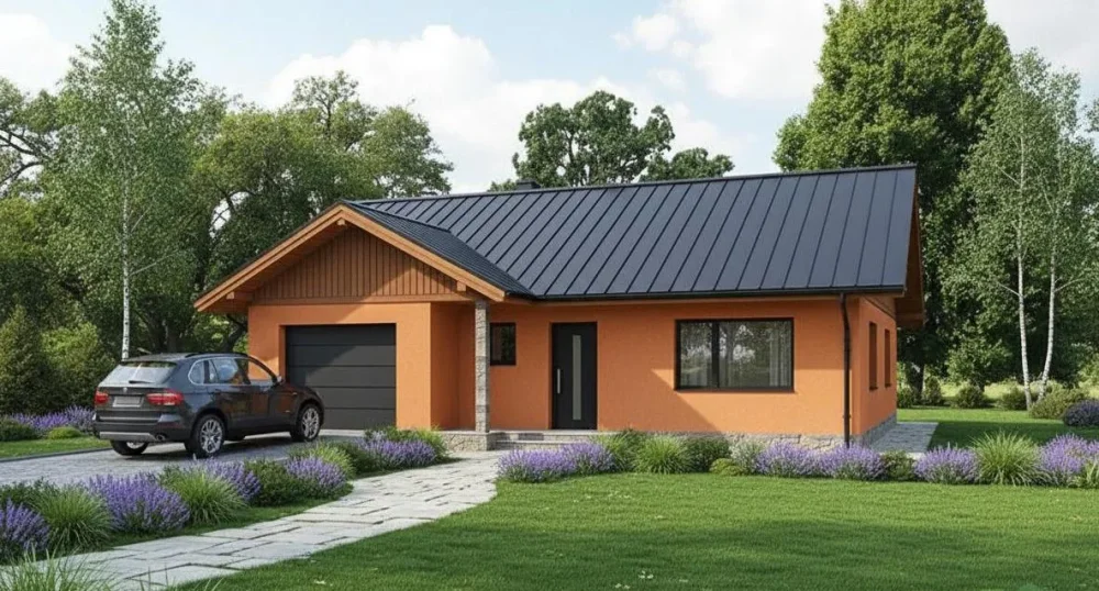 Проект Одноэтажный дом 13 на 21, 146 м2