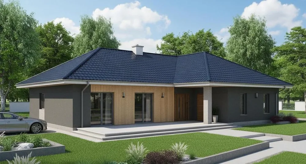 Проект Одноэтажный дом 18 на 14, 174 м2