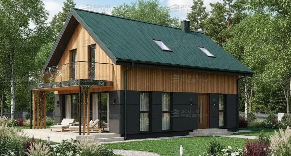 Проект Двухэтажный дом 10 на 12, 133 м2