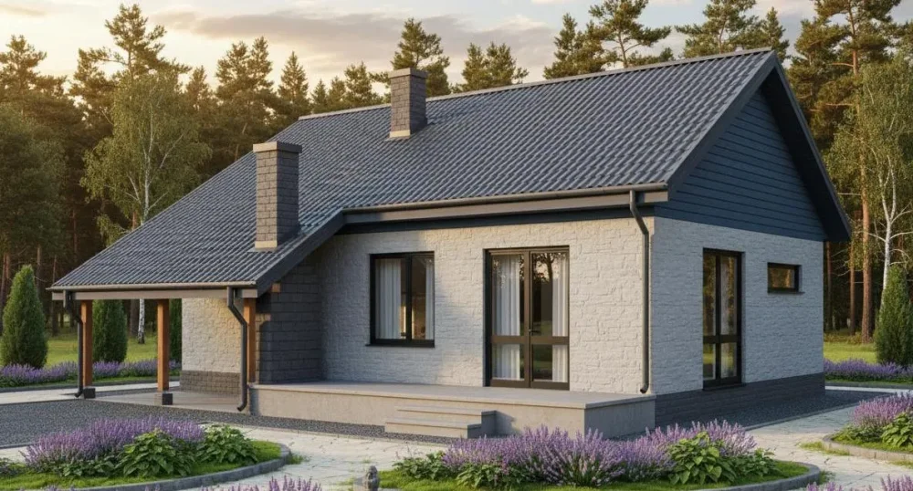 Проект Одноэтажный дом 11 на 12, 87 м2